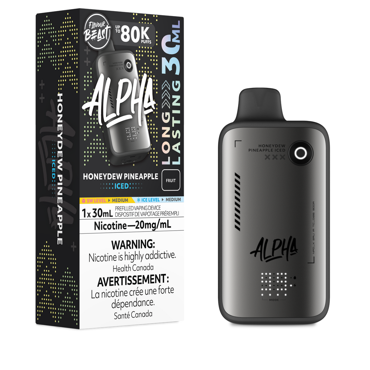Flavour Beast Alpha - Honeydew Pineapple (Iced)