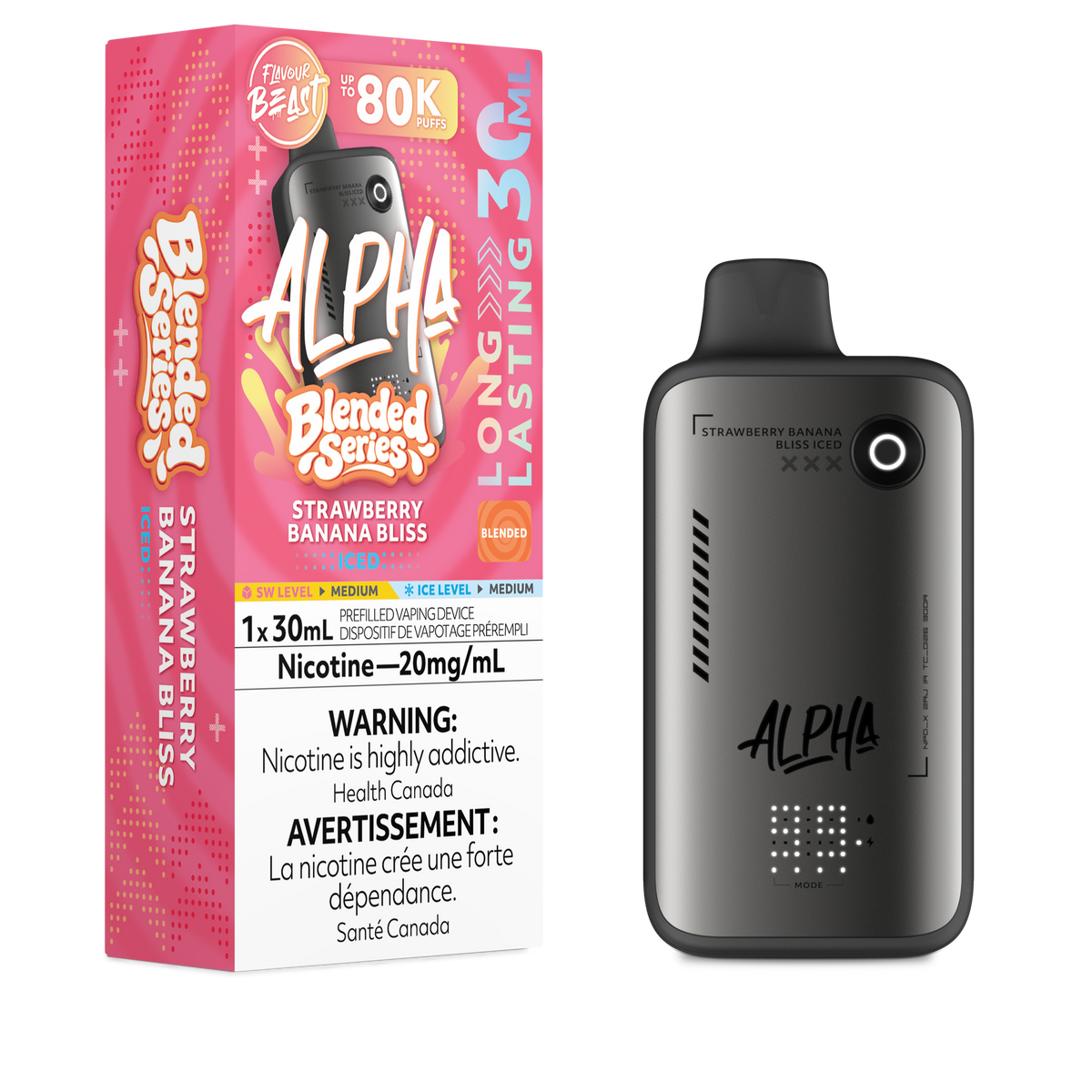 Flavour Beast Alpha - Strawberry Banana Bliss (Iced)