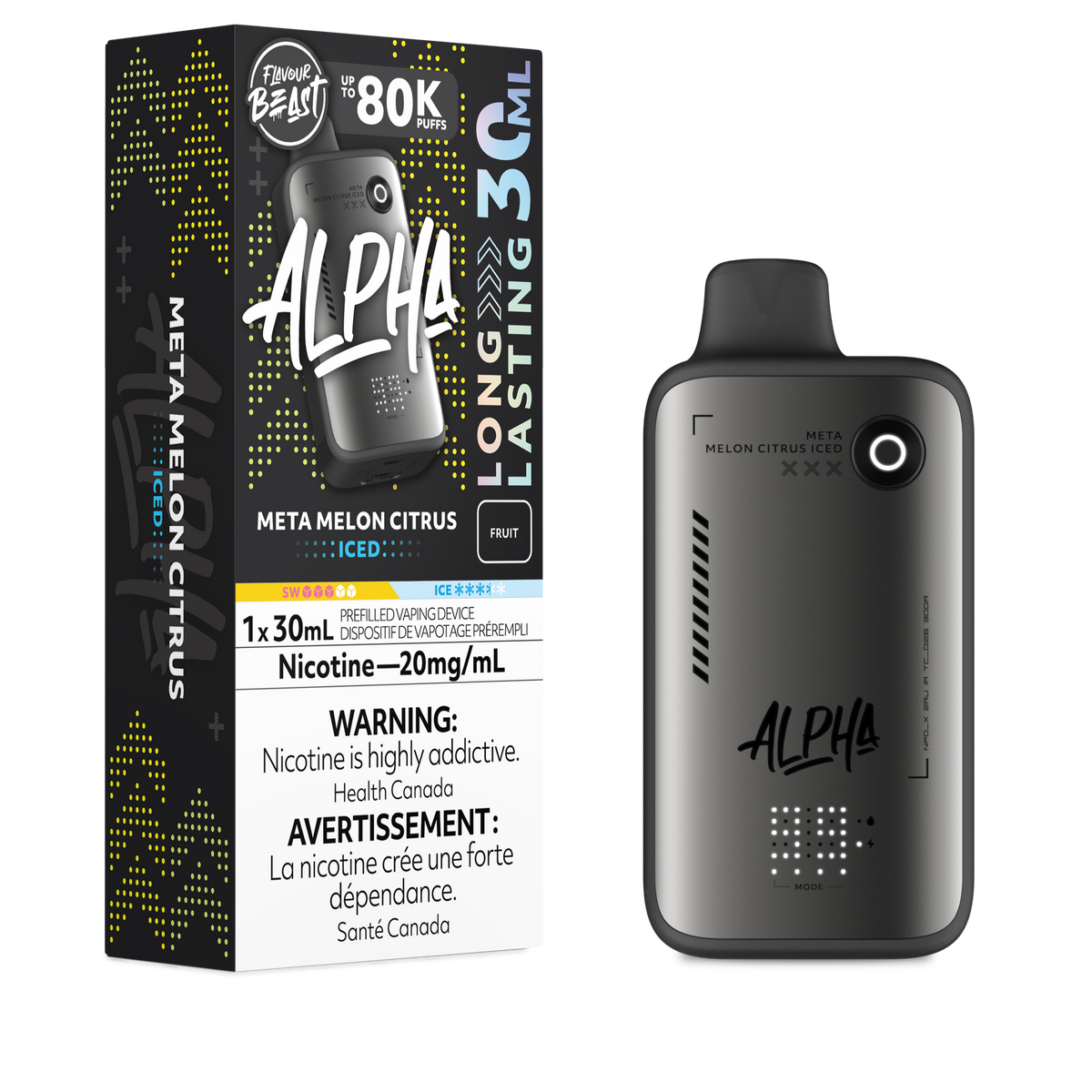 Flavour Beast Alpha - Meta Melon Citrus Iced