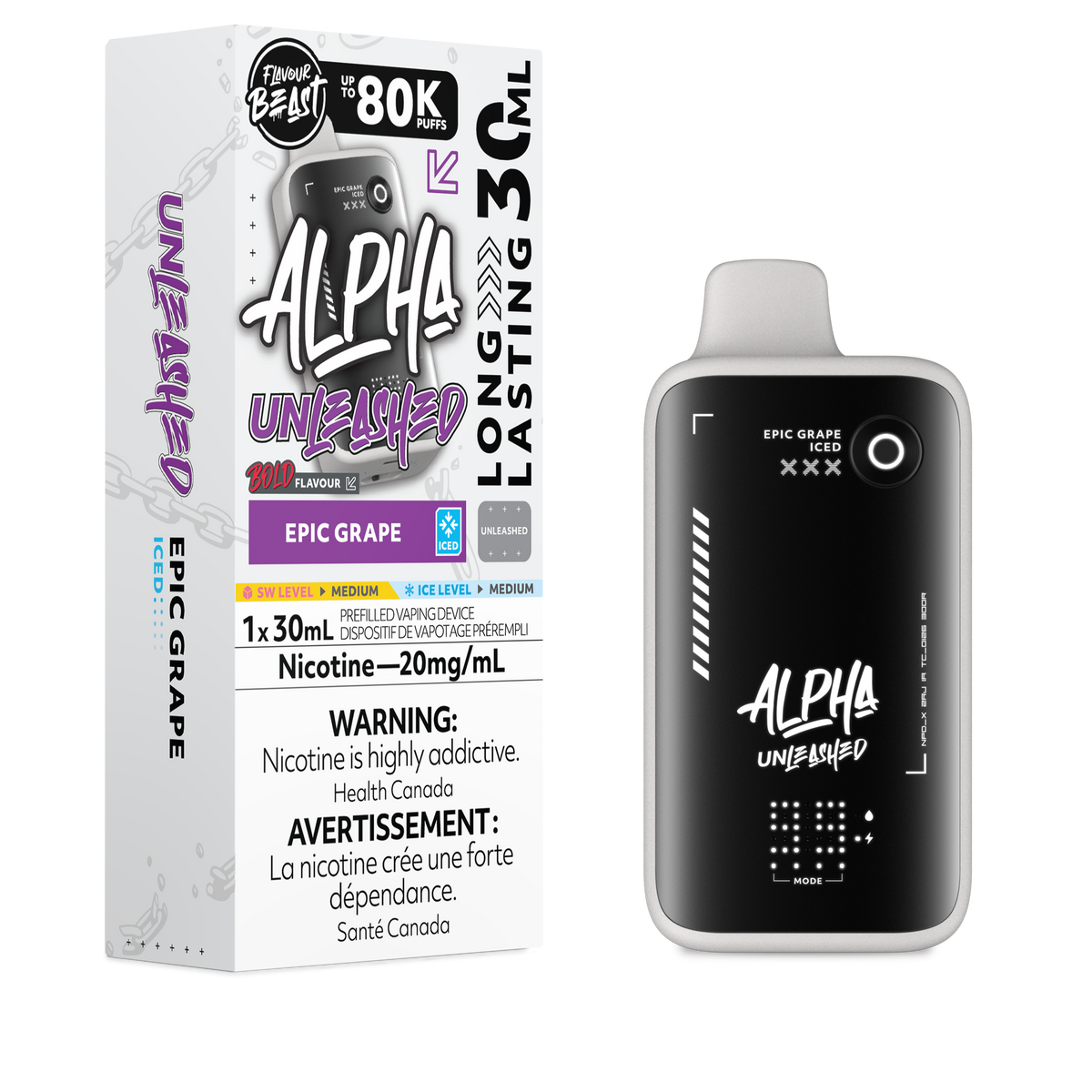 Flavour Beast Alpha - Epic Grape Iced