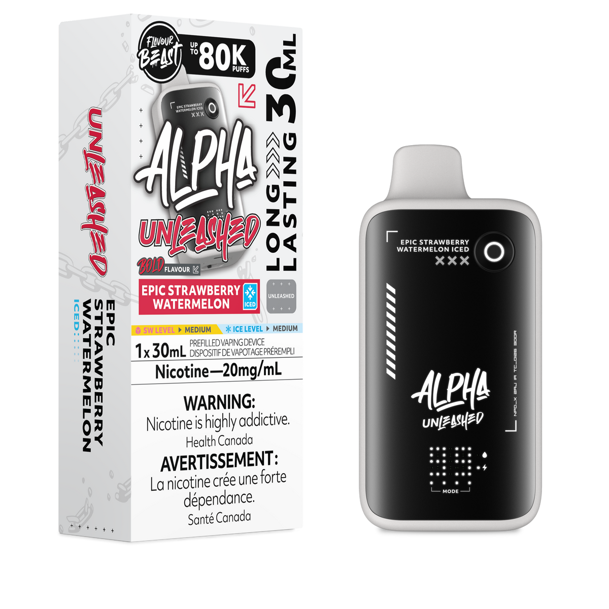 Flavour Beast Alpha - Epic Strawberry Watermelon Iced