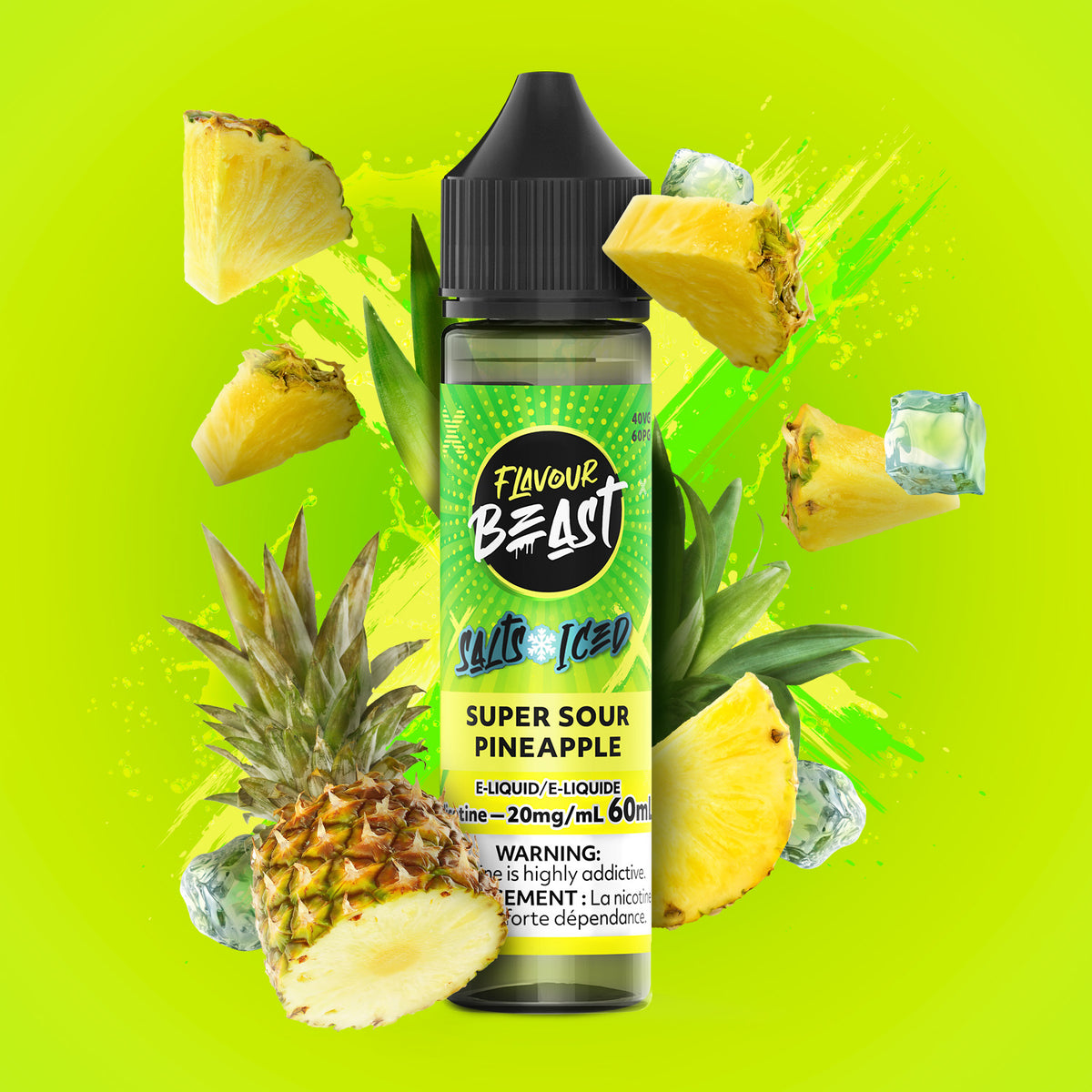 Super Sour Pineapple Vape - Flavour Beast E-Liquid