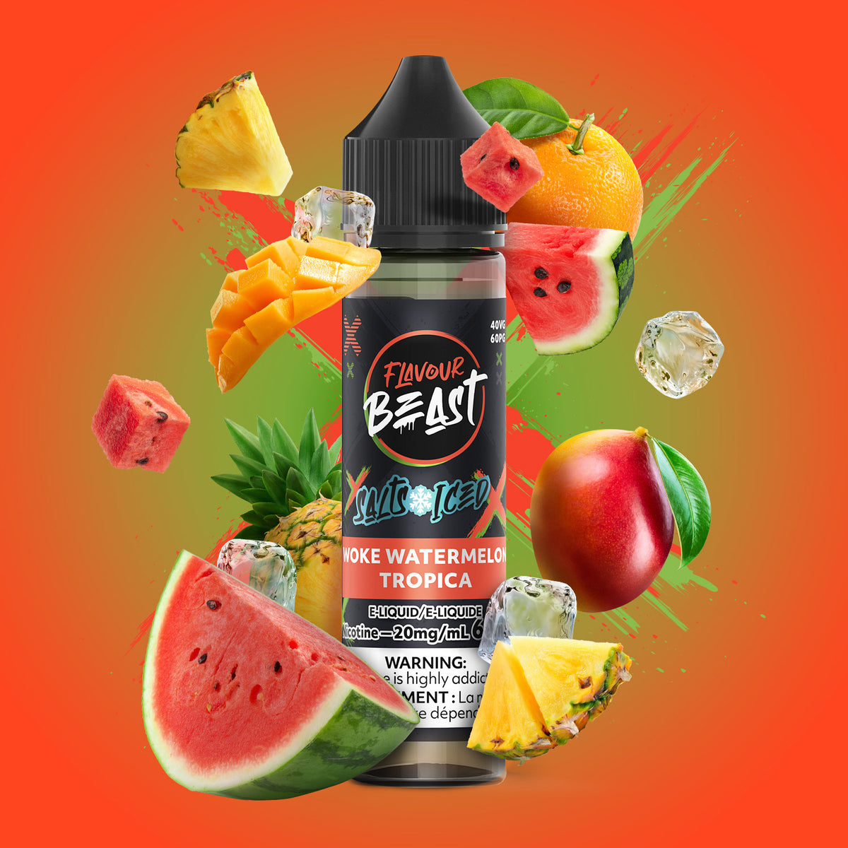 Woke Watermelon Tropica Iced Vape - Flavour Beast E-Liquid