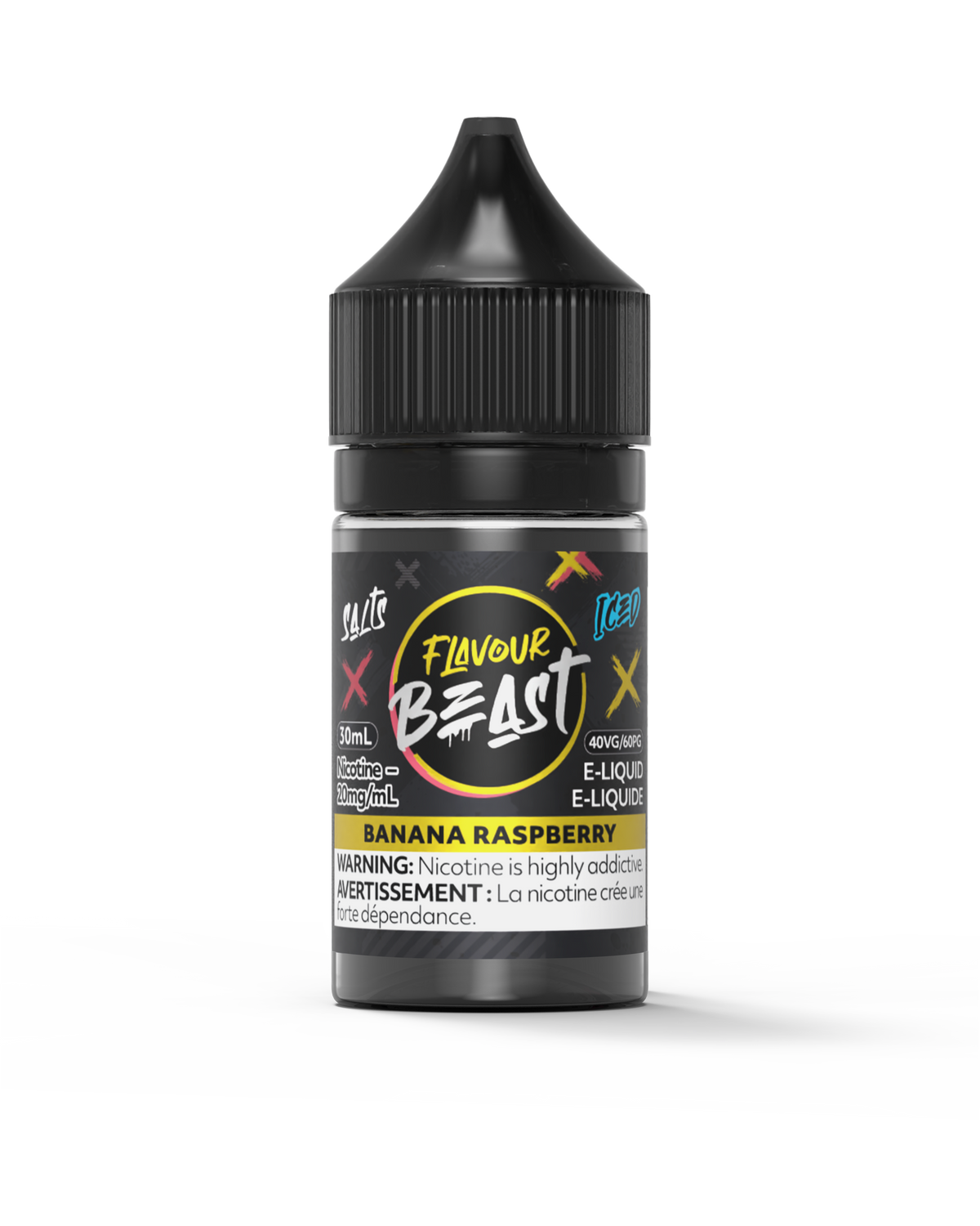 Flavour Beast E-Liquid - Banana Raspberry Iced (ON)