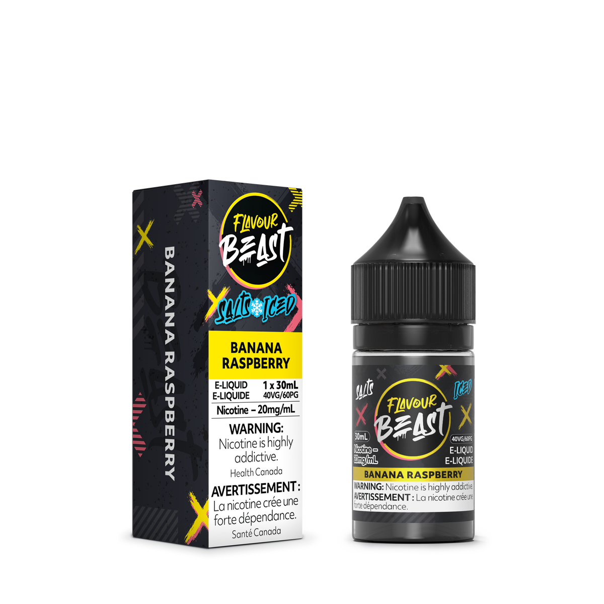 Flavour Beast E-Liquid - Banana Raspberry Iced (ON)