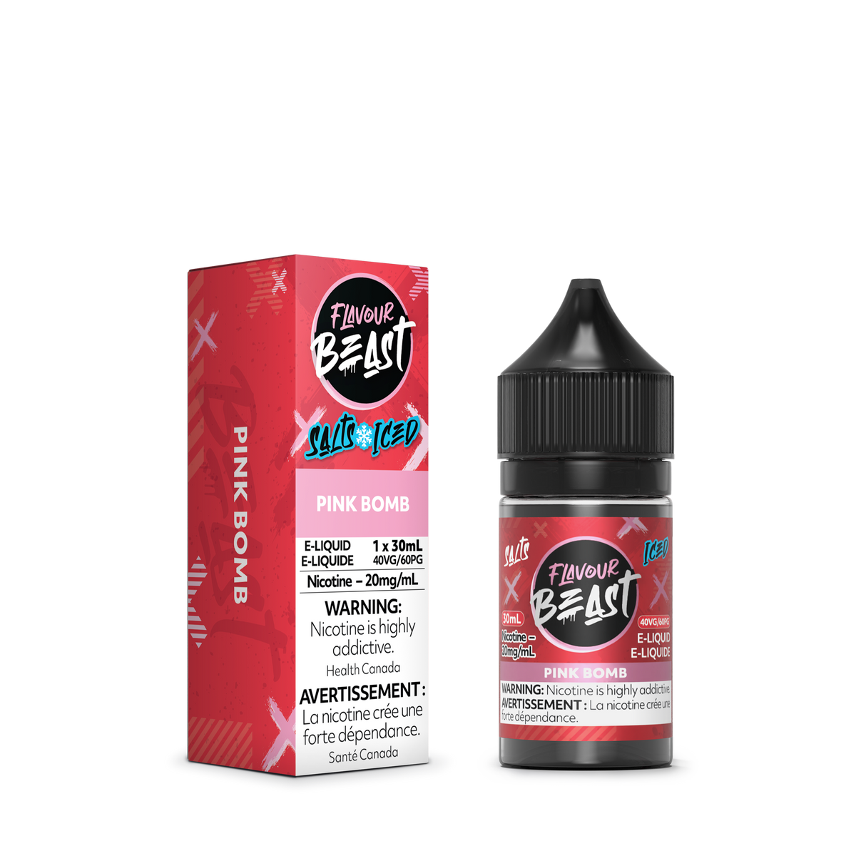 Flavour Beast E-Liquid - Pink Bomb Iced (ON)