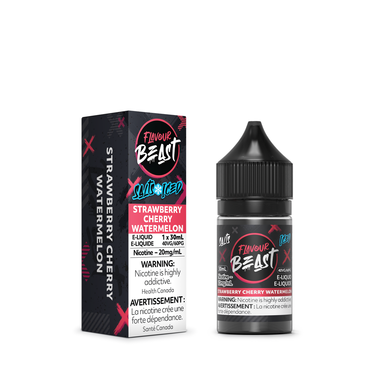 Flavour Beast E-Liquid - Strawberry Cherry Watermelon Iced (AB)