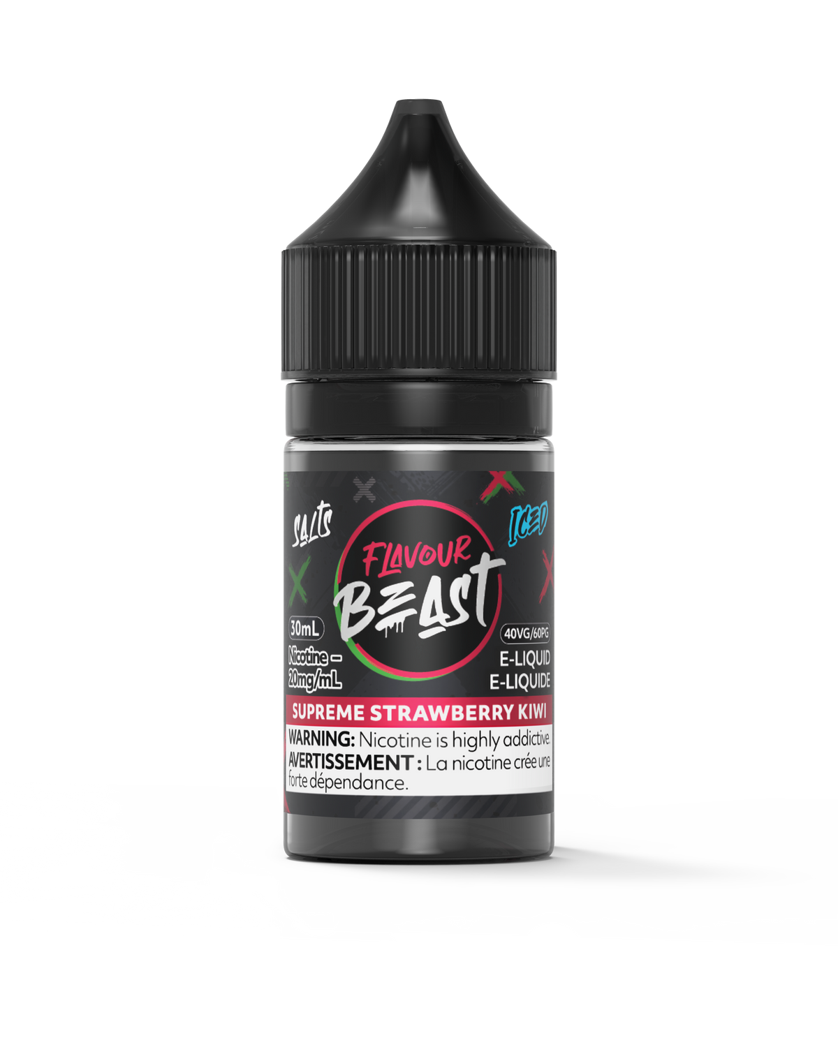 Flavour Beast E-Liquid - Supreme Strawberry Kiwi (Iced)