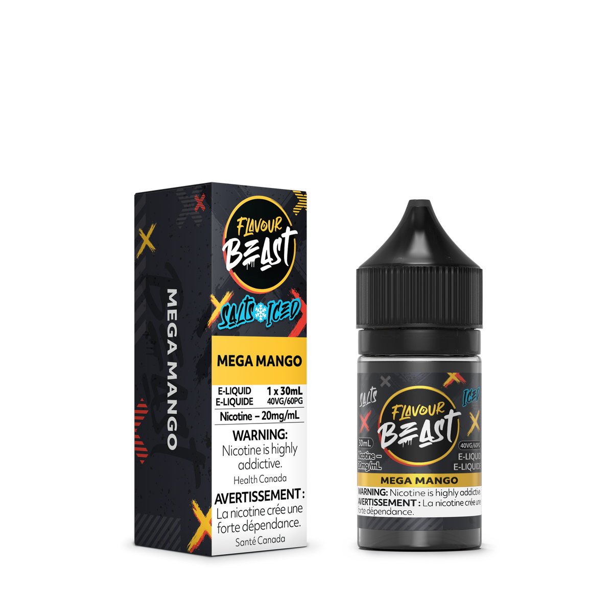Flavour Beast E-Liquid - Mega Mango Iced (ON)
