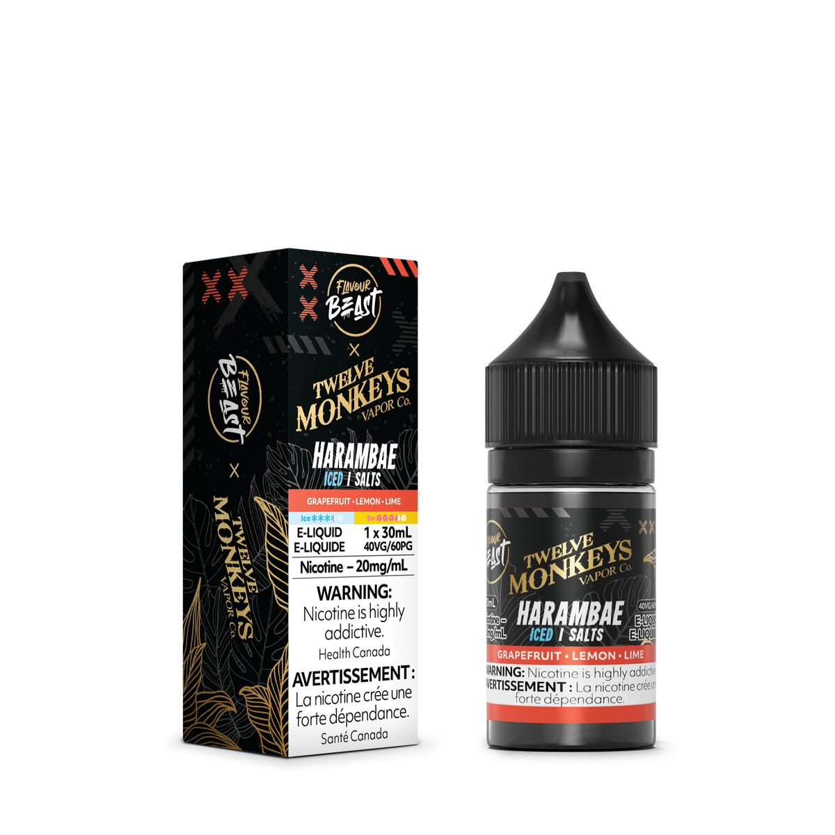 Flavour Beast x 12 Monkey E-Liquid - Harambae (Iced)