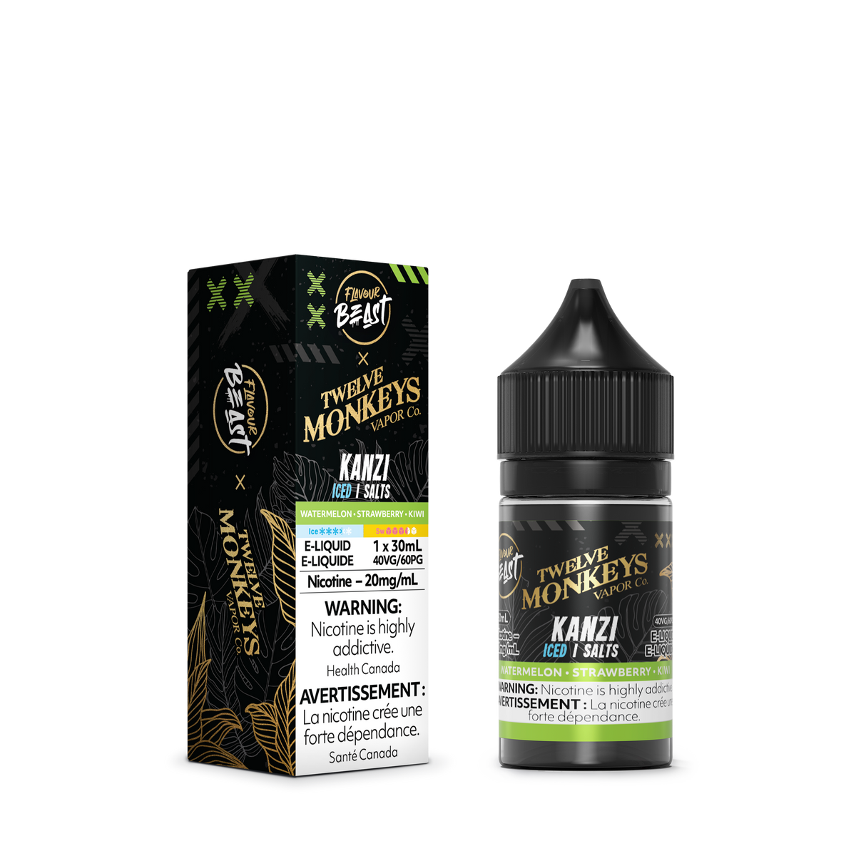 Flavour Beast x 12 Monkey E-Liquid - Kanzi (Iced)