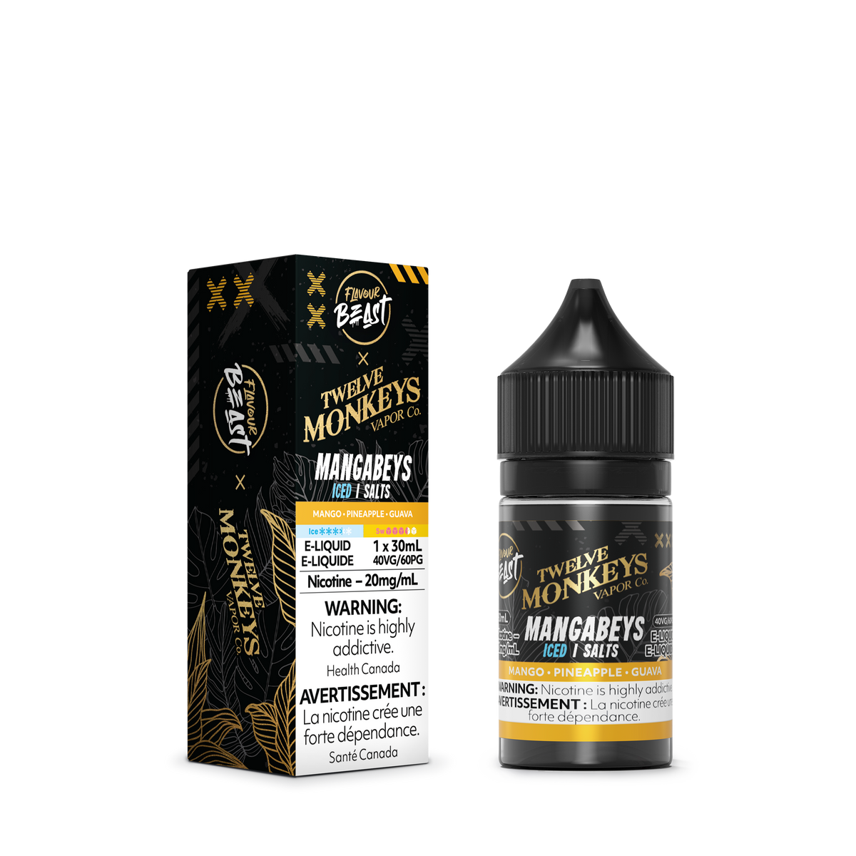 Flavour Beast x 12 Monkey E-Liquid - Mangabeys (Iced)
