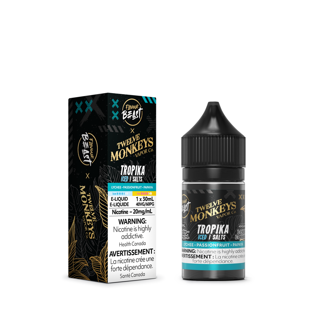 Flavour Beast x 12 Monkey E-Liquid - Tropika (Iced) Flavour Beast x 12 Monkey E-Liquid - Tropika (Iced)