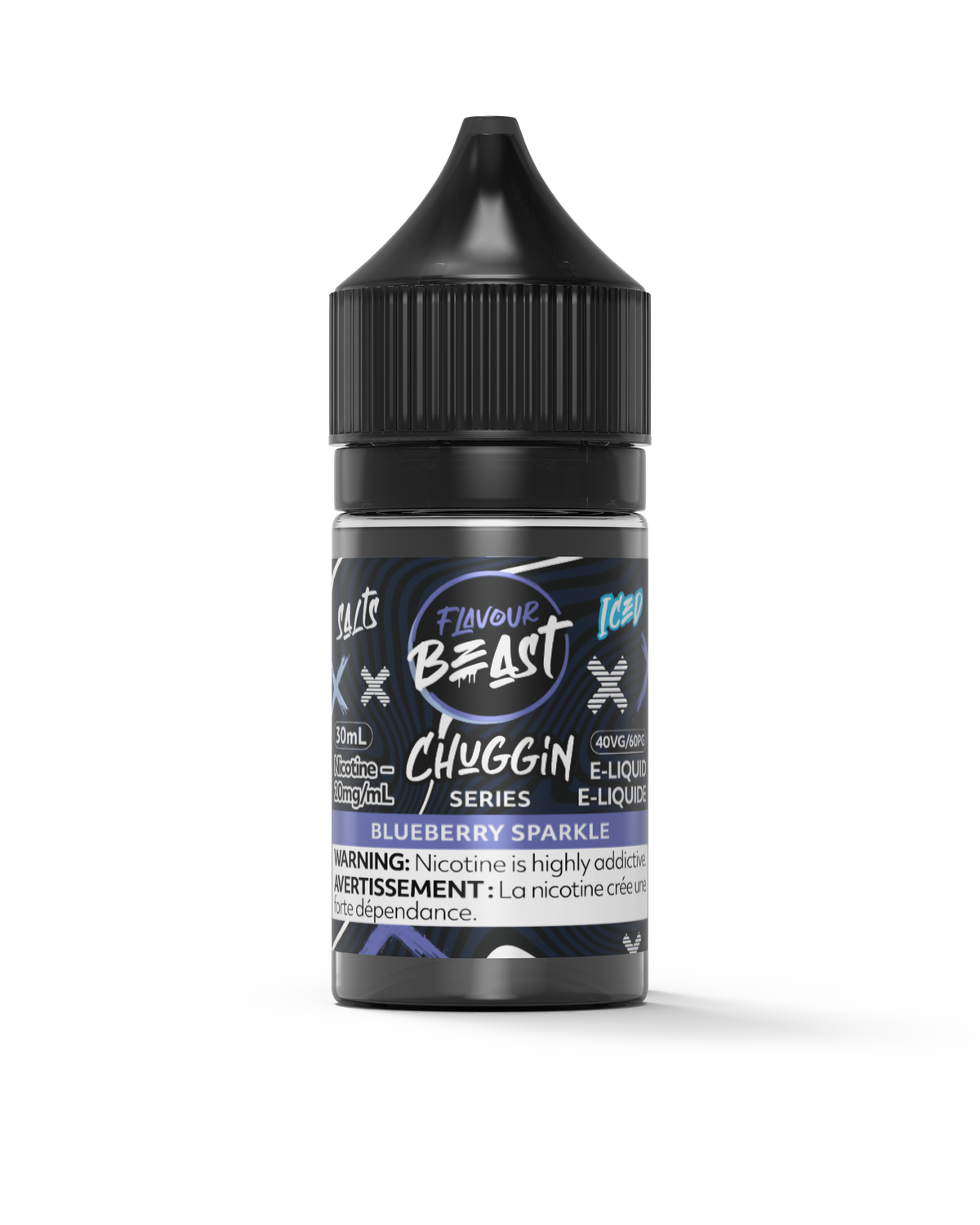 Chuggin E-Liquid - Chuggin Blueberry Sparkle (Iced) (AB)