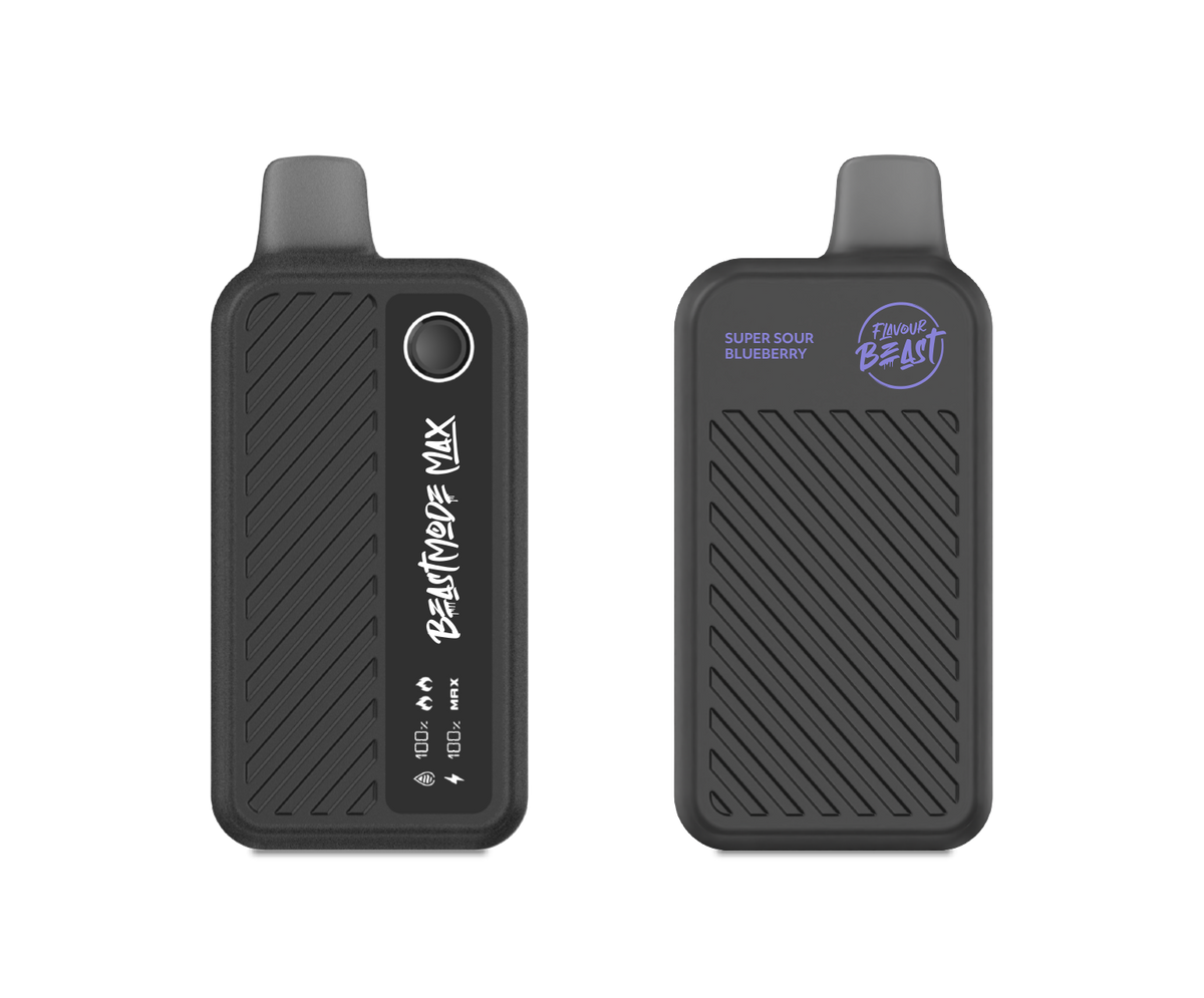 Super Sour Blueberry Vape - Flavour Beast Beast Mode Max 18K Disposable  