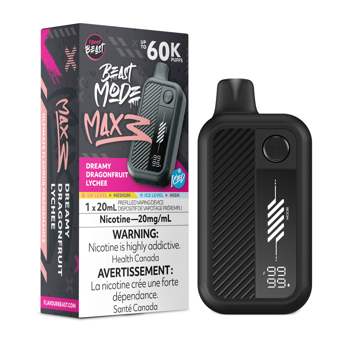 Beast Mode Max 3 - Dreamy Dragonfruit Lychee (Iced) (ON)