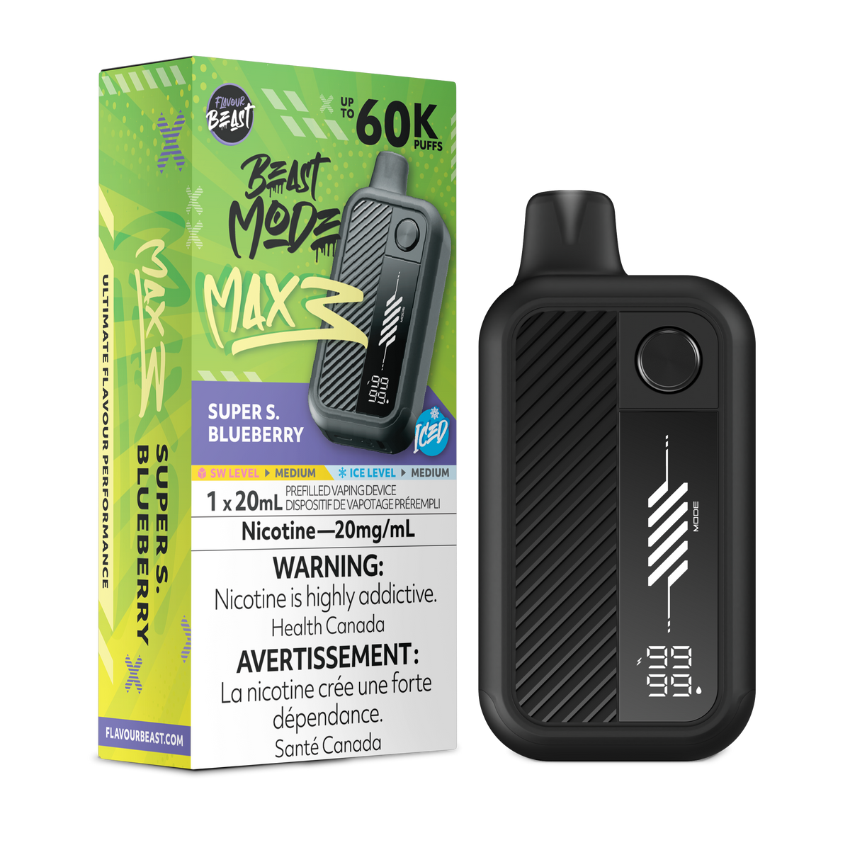 Beast Mode Max 3 - Super S. Blueberry (Iced) (ON)