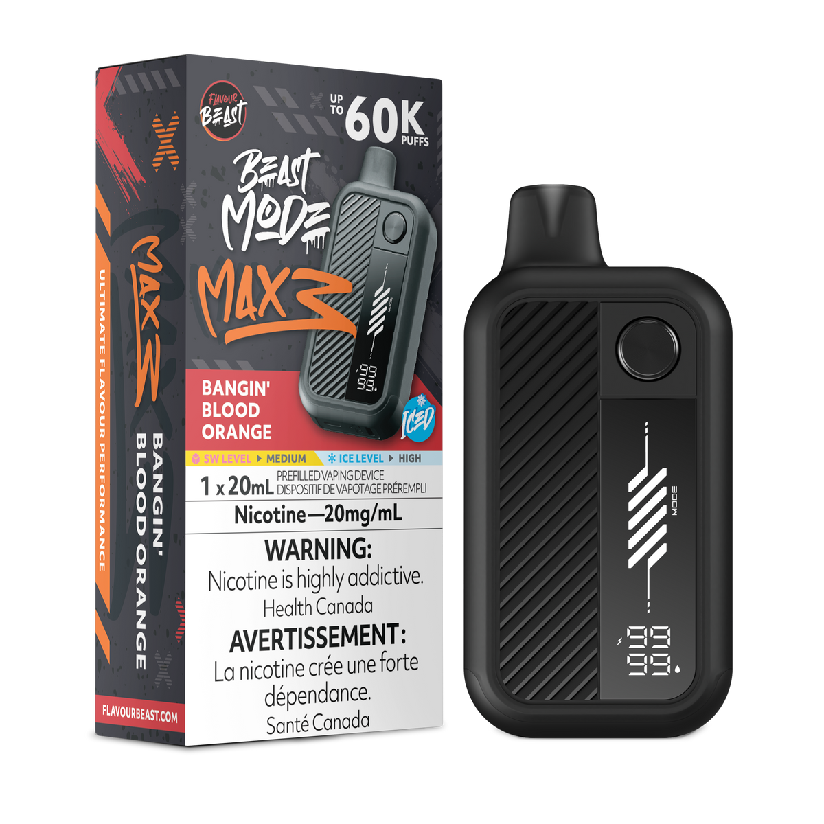 Beast Mode Max 3 - Bangin' Blood Orange (Iced) (ON)