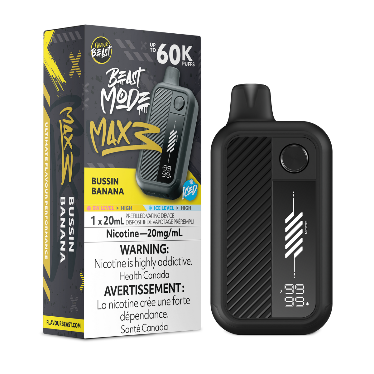 Beast Mode Max 3 - Bussin Banana (Iced) (ON)