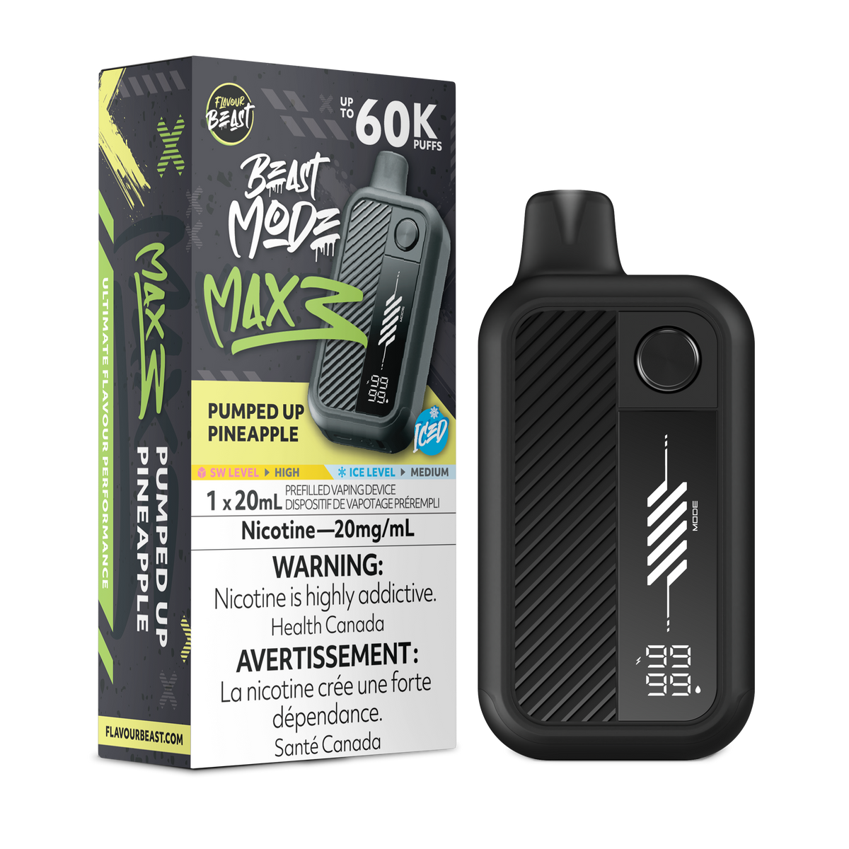 Beast Mode Max 3 - Pumped Up Pineapple (Iced) (ON)