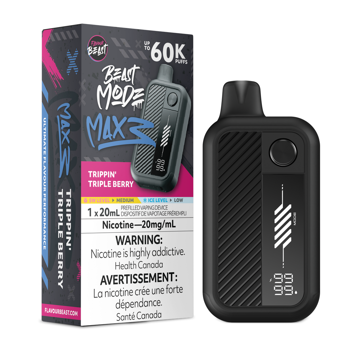 Beast Mode Max 3 - Trippin' Triple Berry (ON)