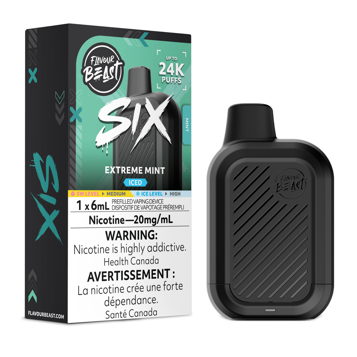 Flavour Beast SIX - Extreme Mint (Iced) (ON)