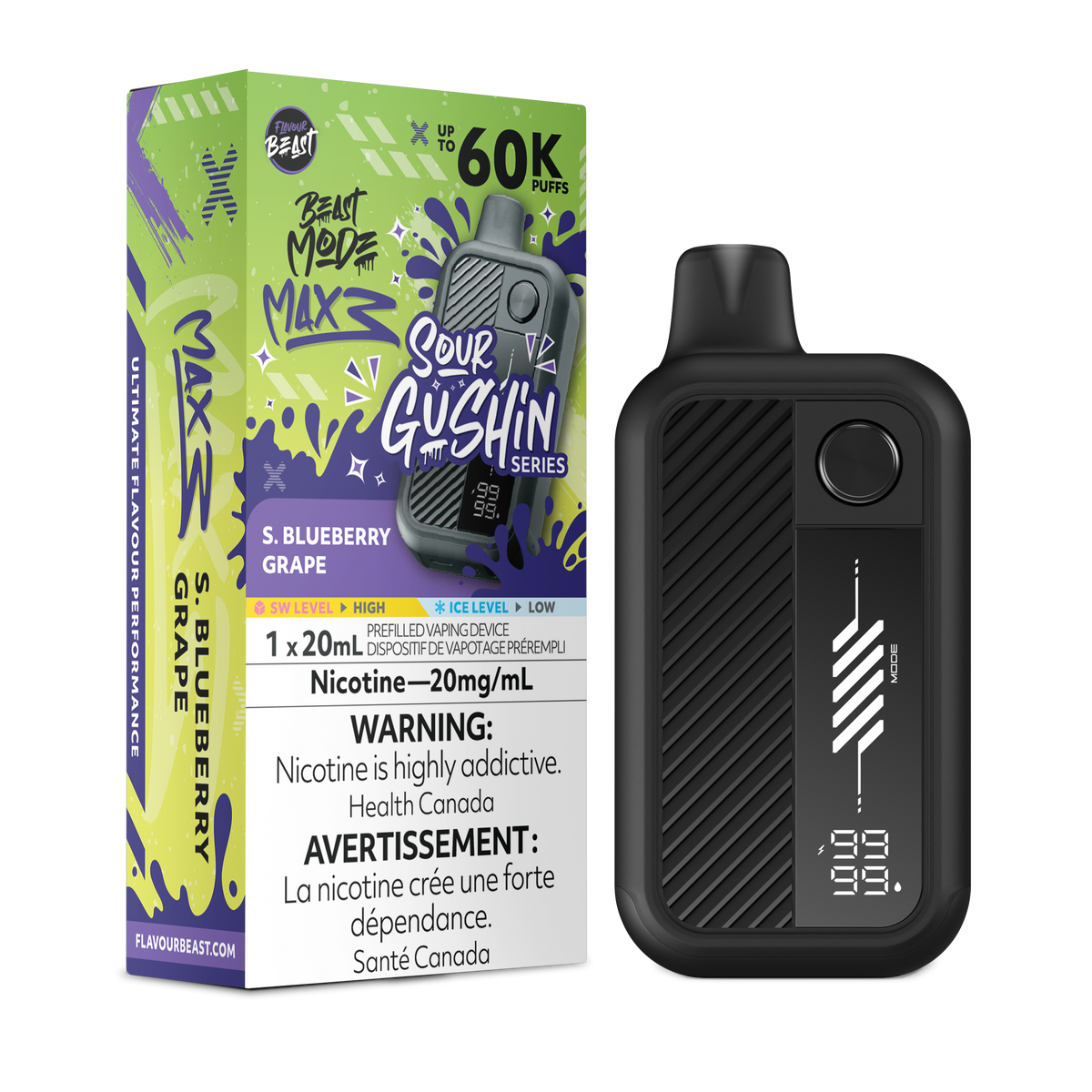 Beast Mode Max 3 - S.G. S. Blueberry Grape (AB)