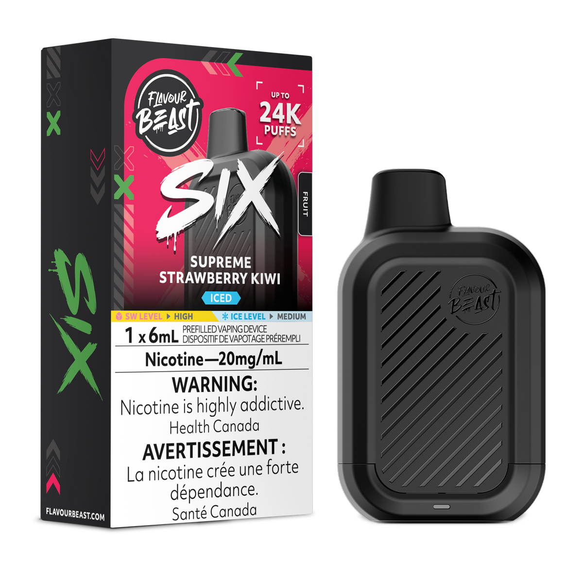 Flavour Beast SIX - Supreme Strawberry Kiwi (Iced)
