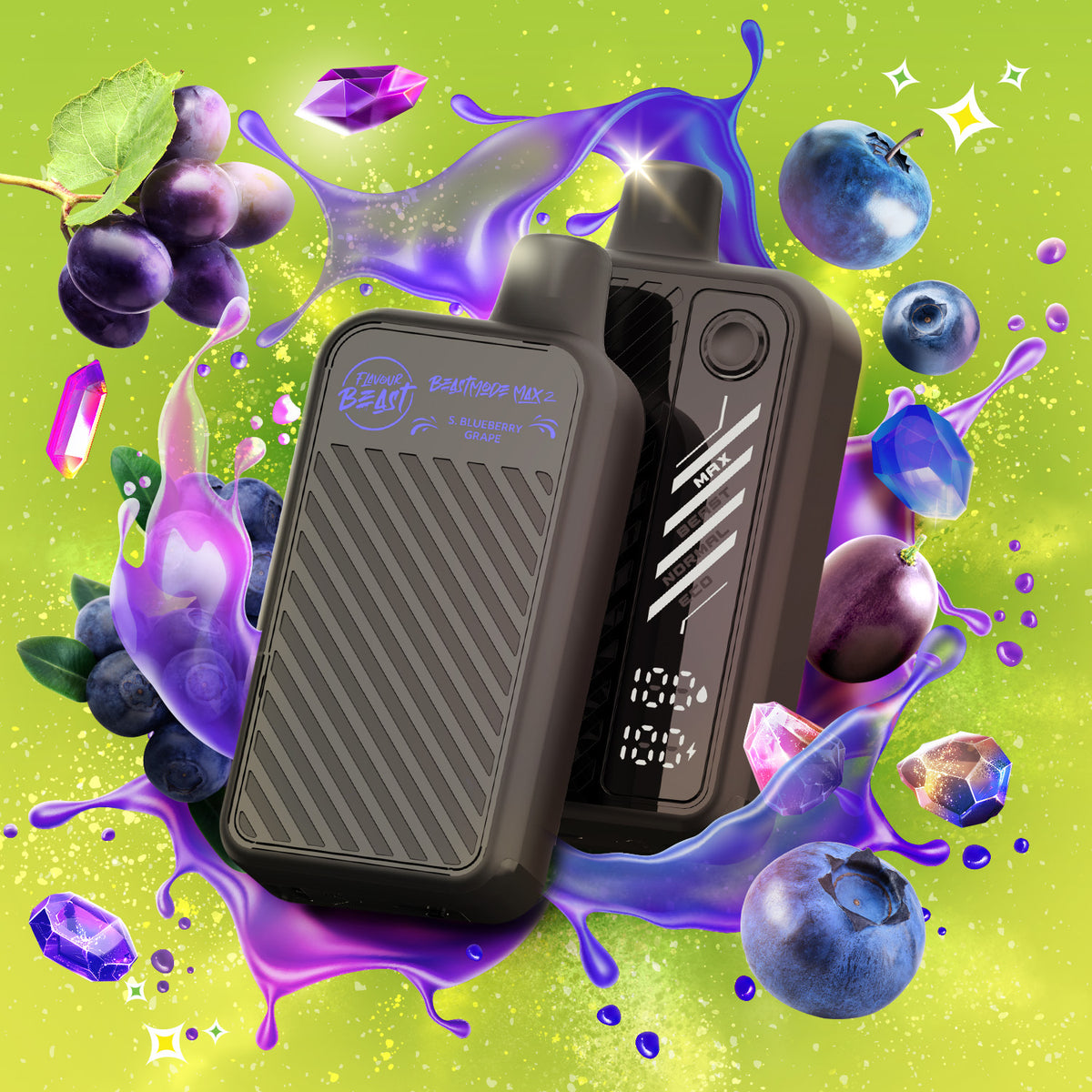 wild blueberry flavor e-cigarette customized Blackberry Off Stamp X-Cube Kit (Crystal) Beast Mode Max 2 -