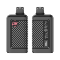 Str8 Up Strawberry Banana Iced Vape - Flavour Beast Beast Mode 8K Disposable