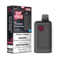 Sic Strawberry Iced Vape - Flavour Beast Beast Mode 8K Disposable