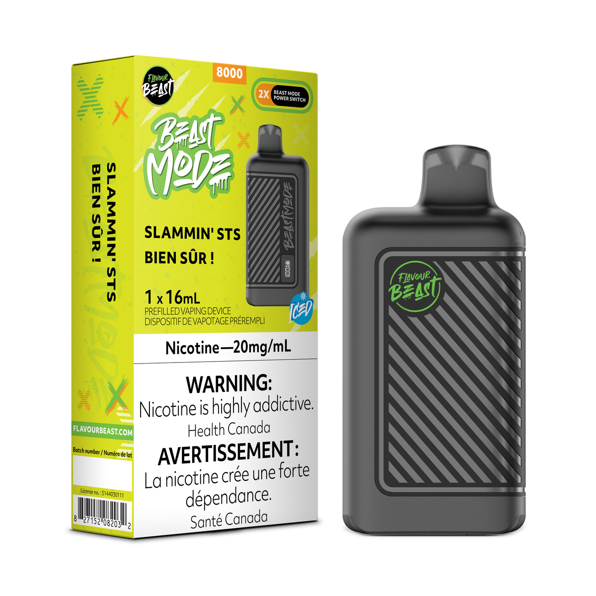 Slammin' STS Vape - Flavour Beast Beast Mode 8K Disposable