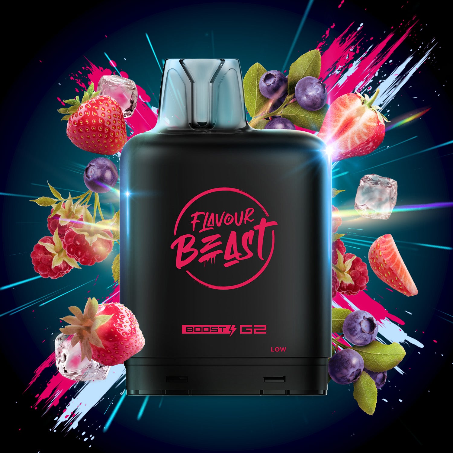 Banana Raspberry Level X Level X Boost G2 Pod – Strawberry Raspberry Blueberry (Iced) – Flavour ...