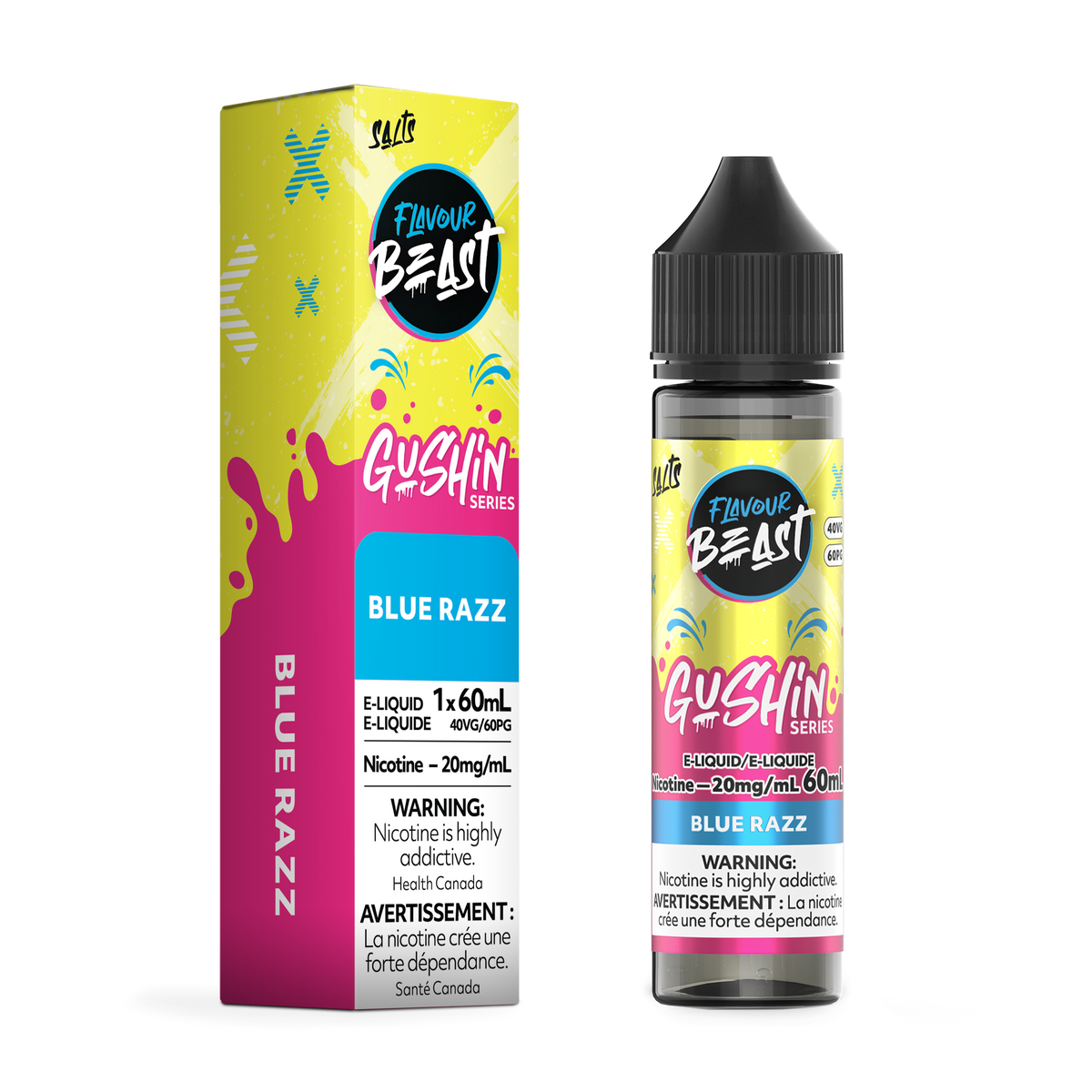 Flavour Beast E-Liquid - GUSHIN Blue Razz (ON)