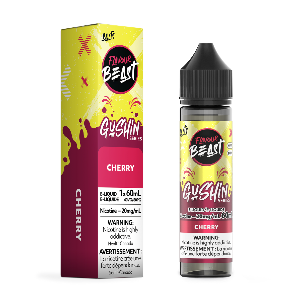 Flavour Beast E-Liquid - GUSHIN Cherry (ON)