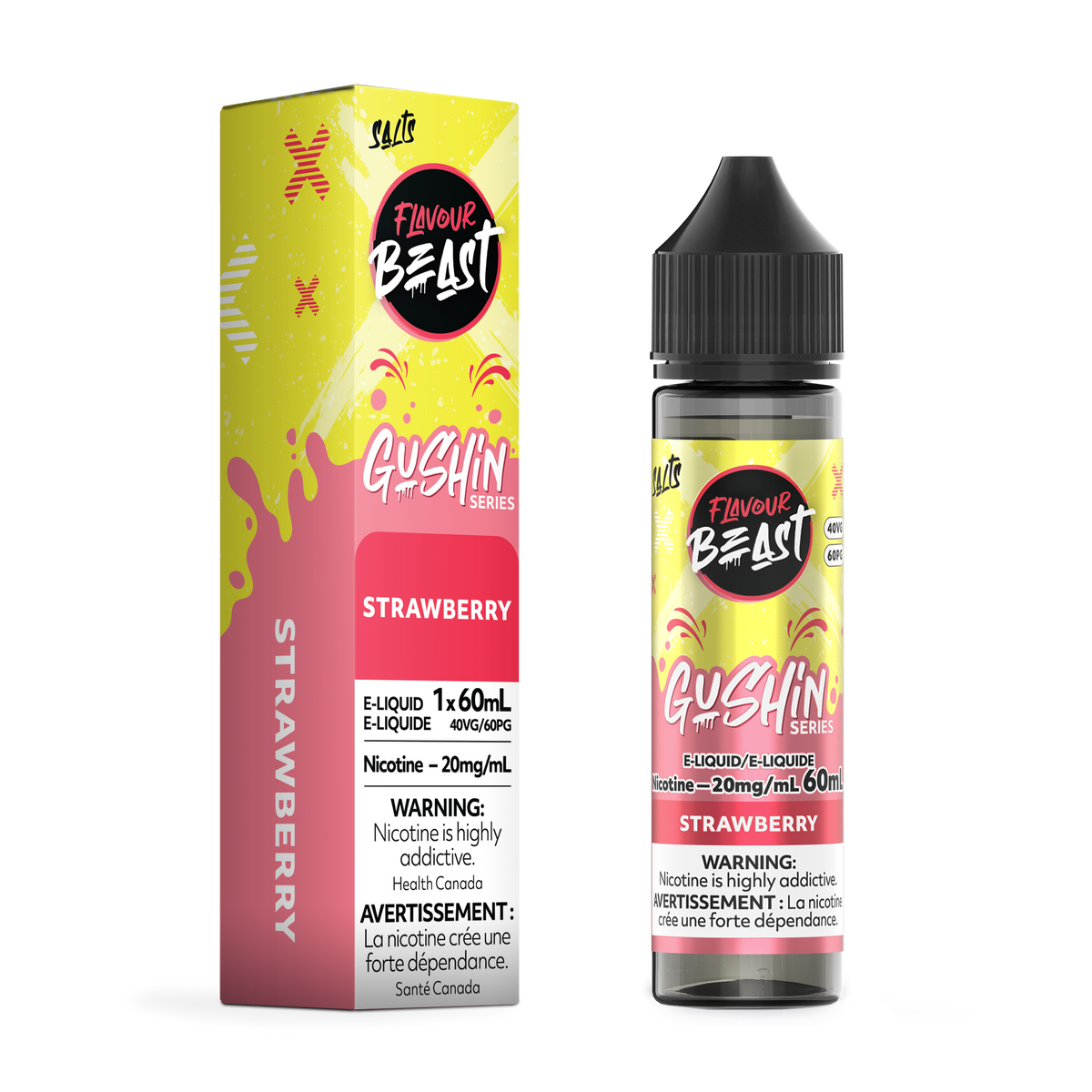 Flavour Beast E-Liquid - GUSHIN Strawberry (ON)
