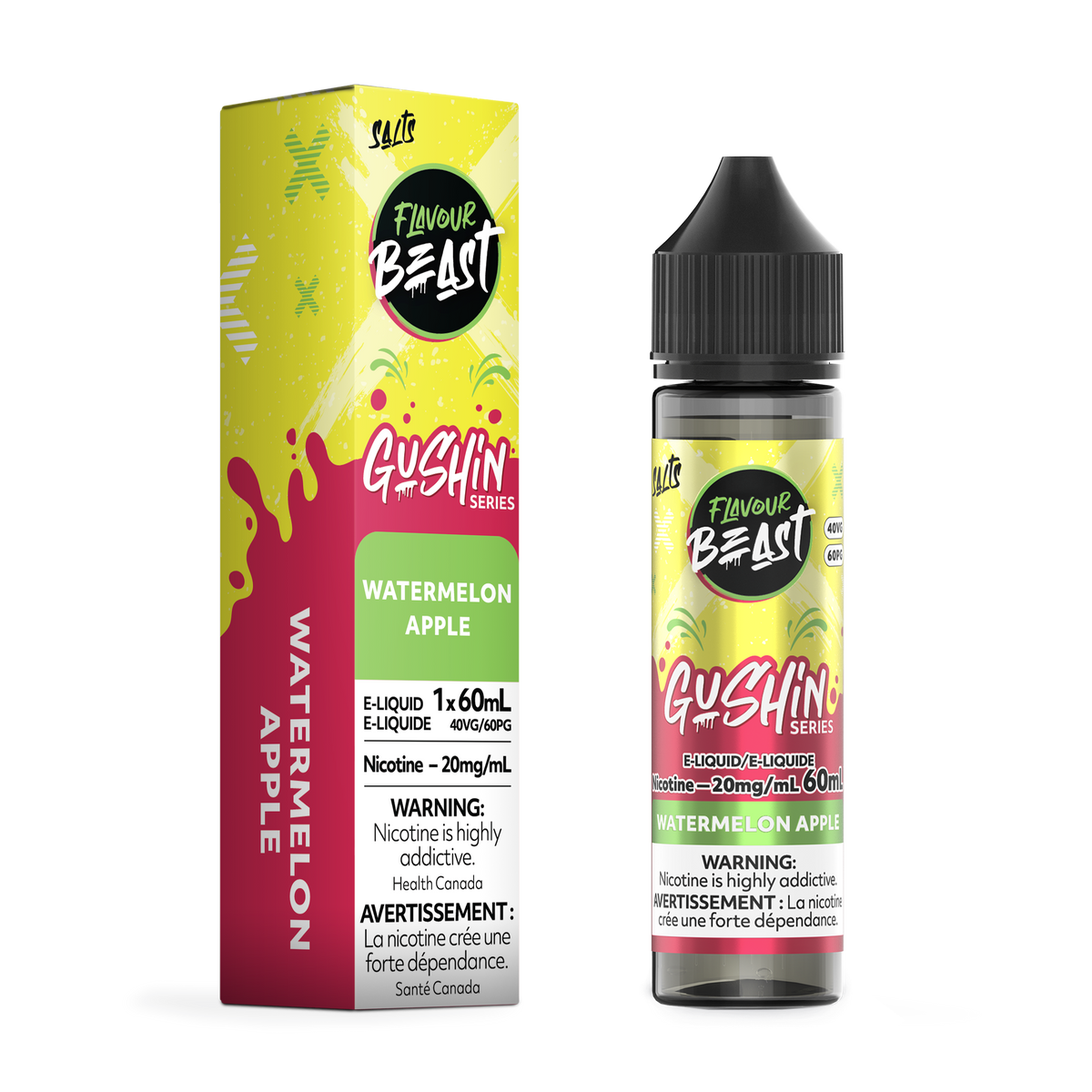 Flavour Beast E-Liquid - GUSHIN Watermelon Apple (ON)