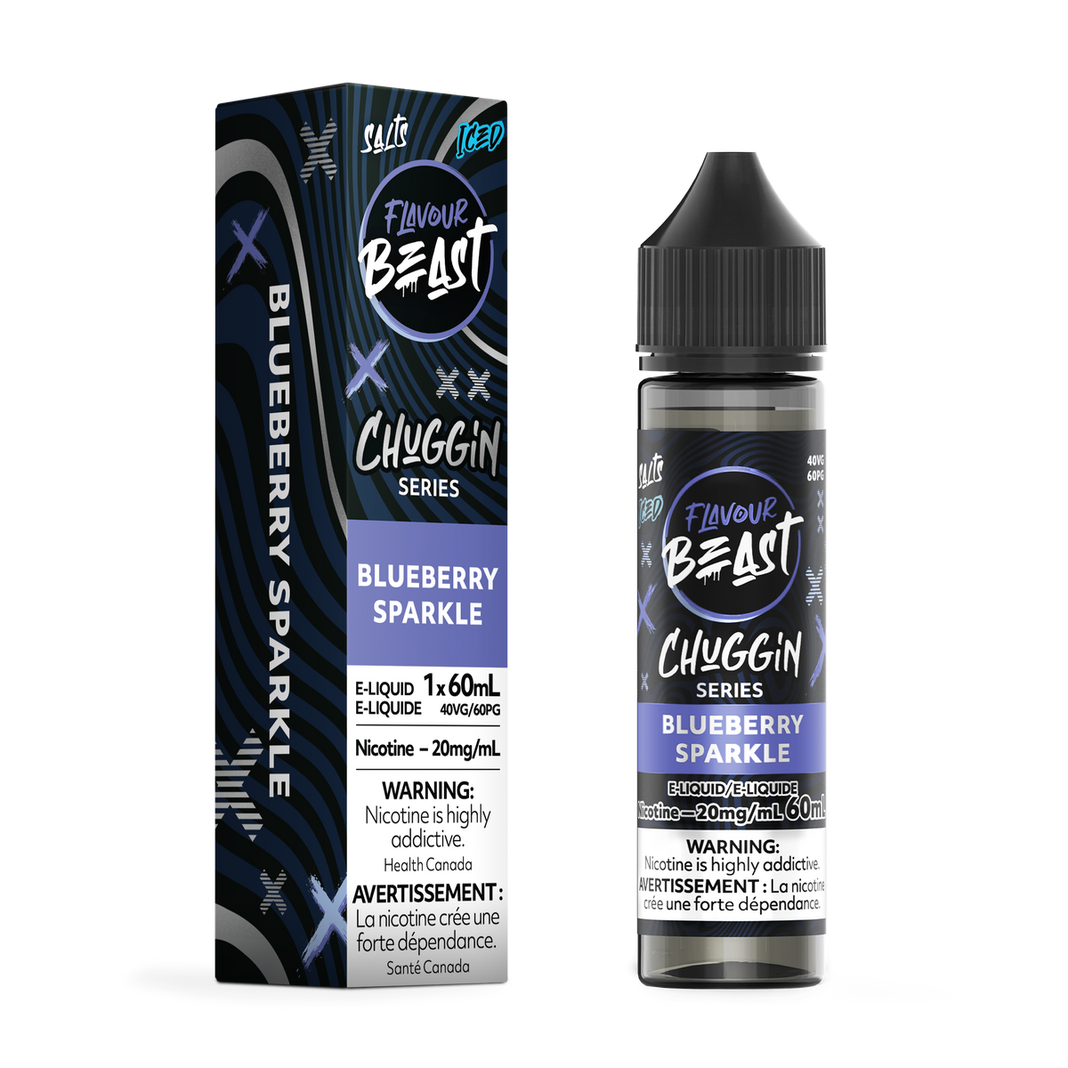 Chuggin E-Liquid - Chuggin Blueberry Sparkle (Iced) (ON)