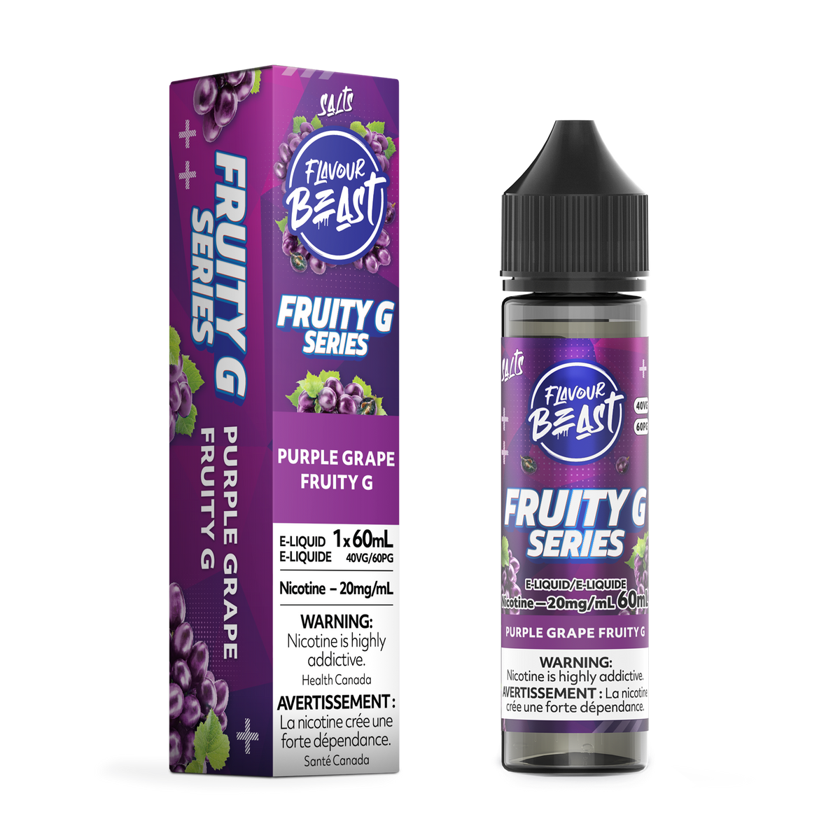 Flavour Beast E-liquid - Purple Grape Fruity G