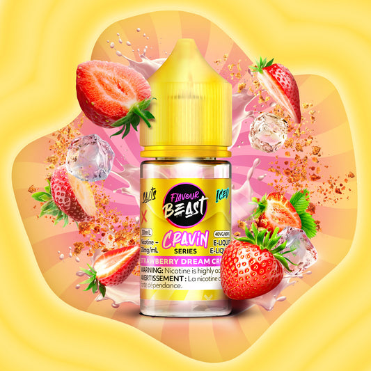 Cravin Strawberry Dream Crunch 30mL  E-Liquid - Flavour Beast 
