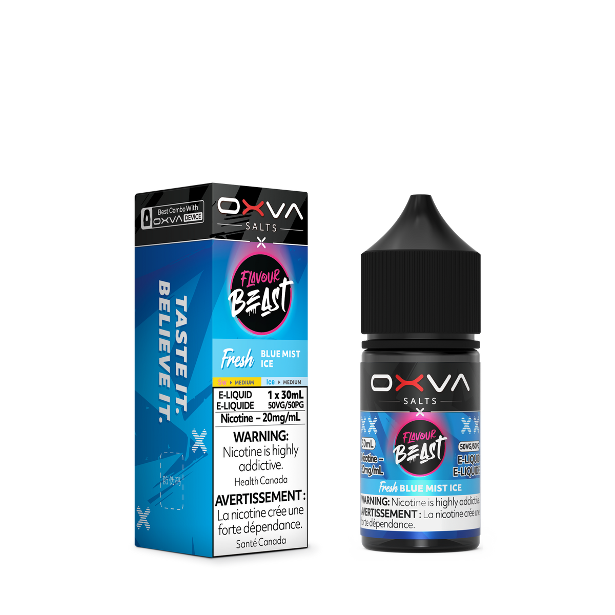 Flavour Beast x OXVA E-liquid - Fresh Blue Mist Ice