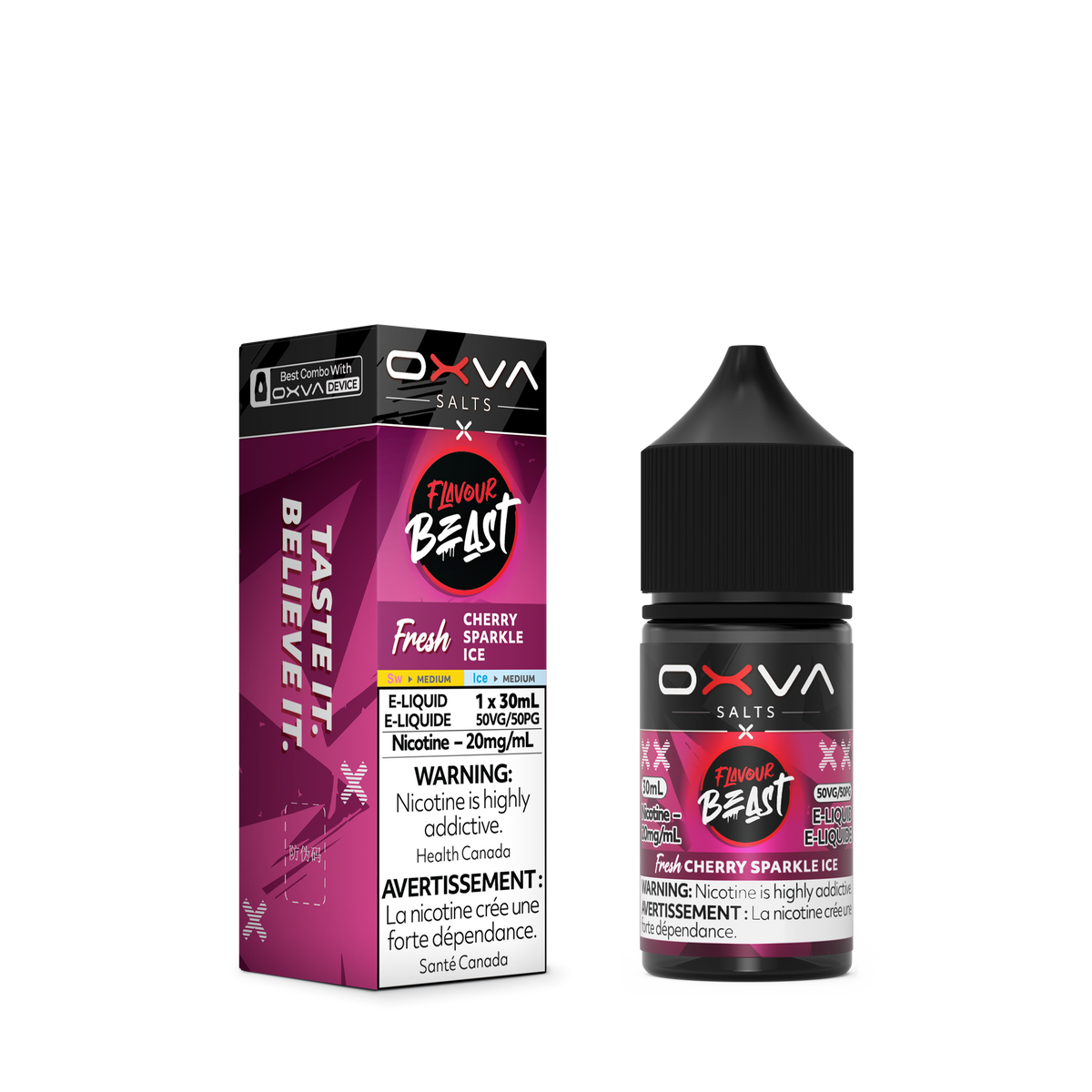 Flavour Beast x OXVA E-liquid - Fresh Cherry Sparkle Ice