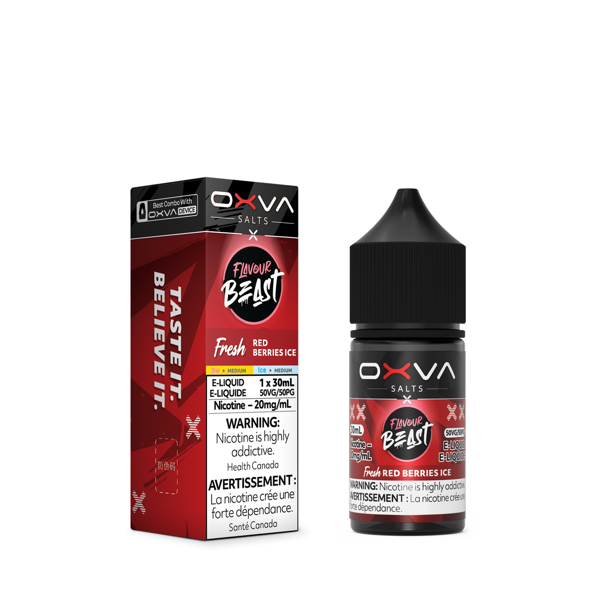 Flavour Beast x OXVA E-liquid - Fresh Red Berries Ice