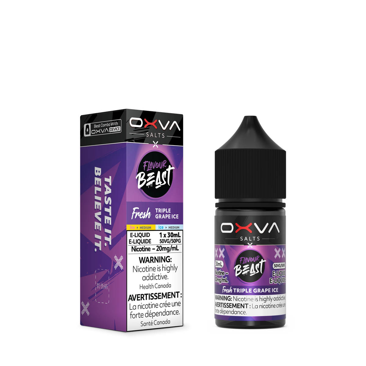 Flavour Beast x OXVA E-liquid - Fresh Triple Grape Ice