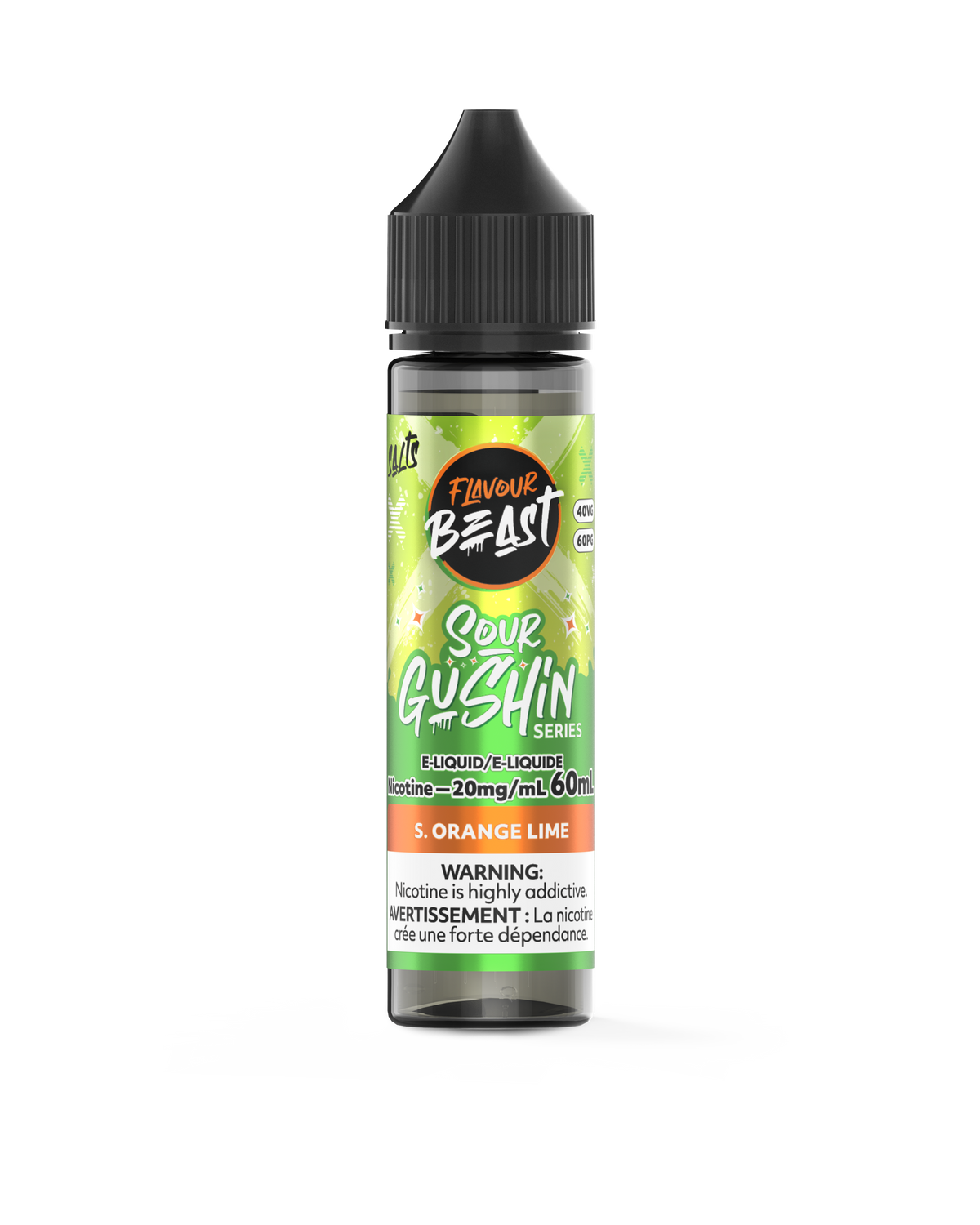 Flavour Beast E-Liquid - SOUR GUSHIN S. Orange Lime (ON)
