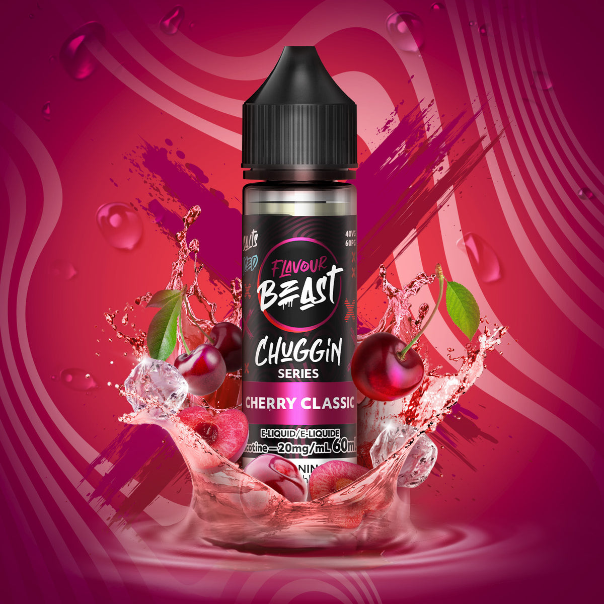 Chuggin E-Liquid - Chuggin Cherry Classic (ON) - 20mg/mL (60mL)