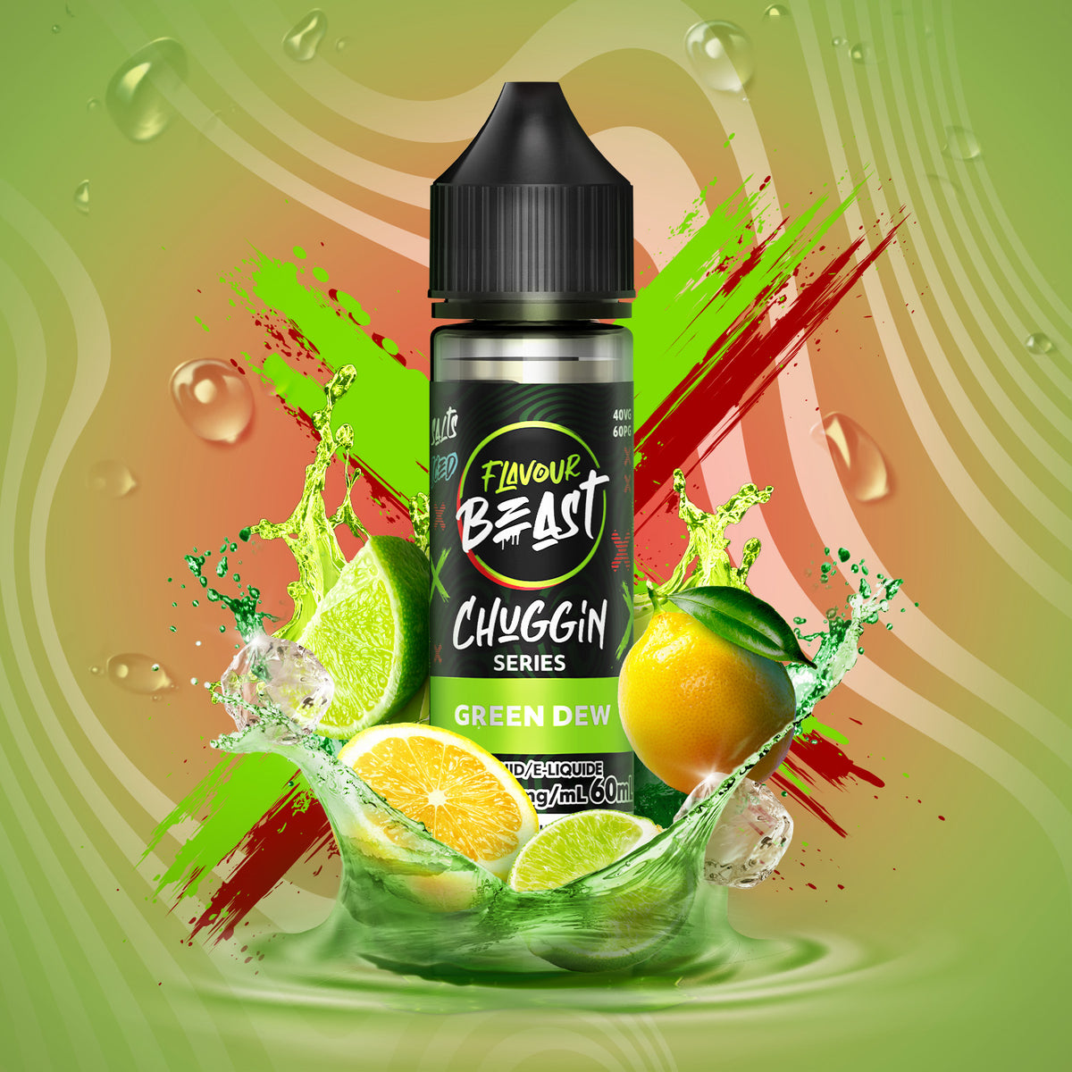 Chuggin E-Liquid - Chuggin Green Dew (AB) - 20mg/mL (60mL)
