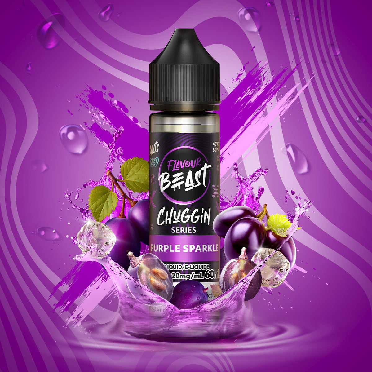 Chuggin E-Liquid - Chuggin Purple Sparkle (ON) - 20mg/mL (60mL)