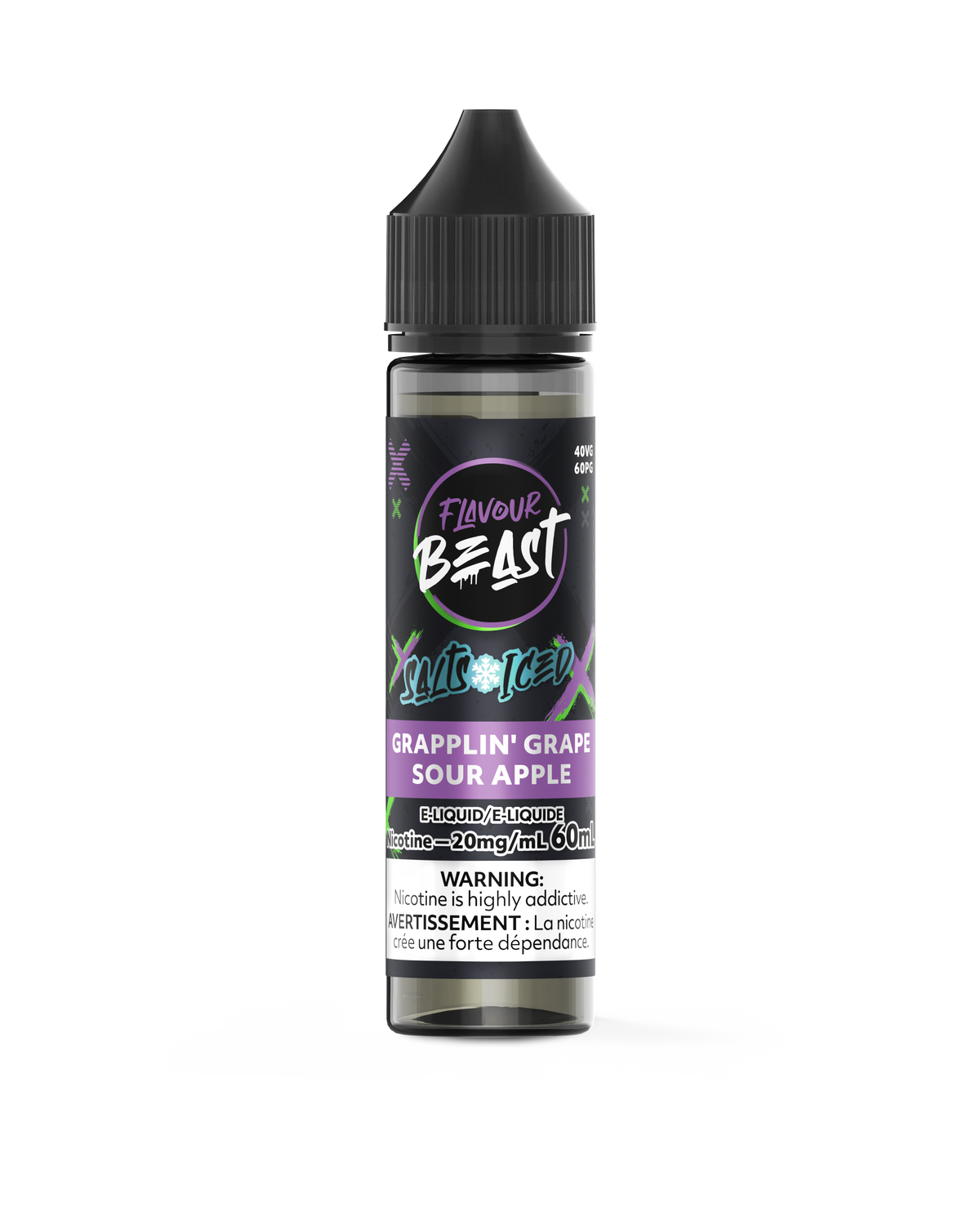 E-Liquid - Grapplin' Grape Sour Apple Iced