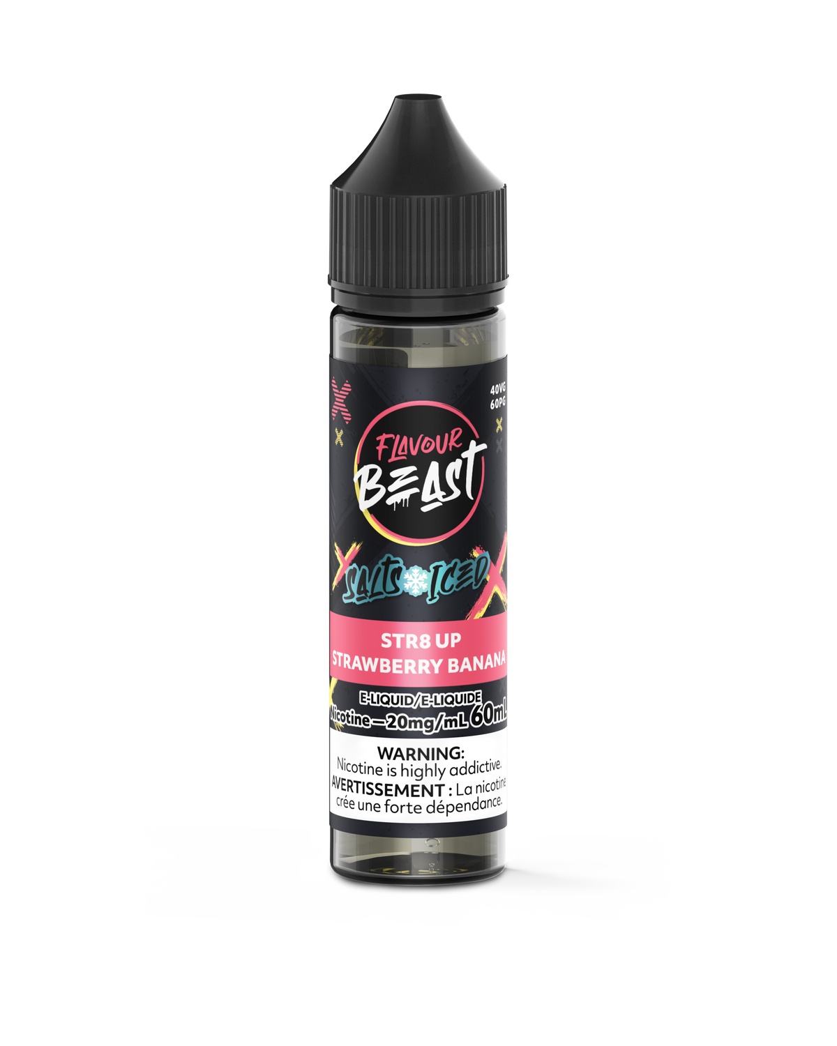 E-Liquid - STR8 UP Strawberry Banana Iced